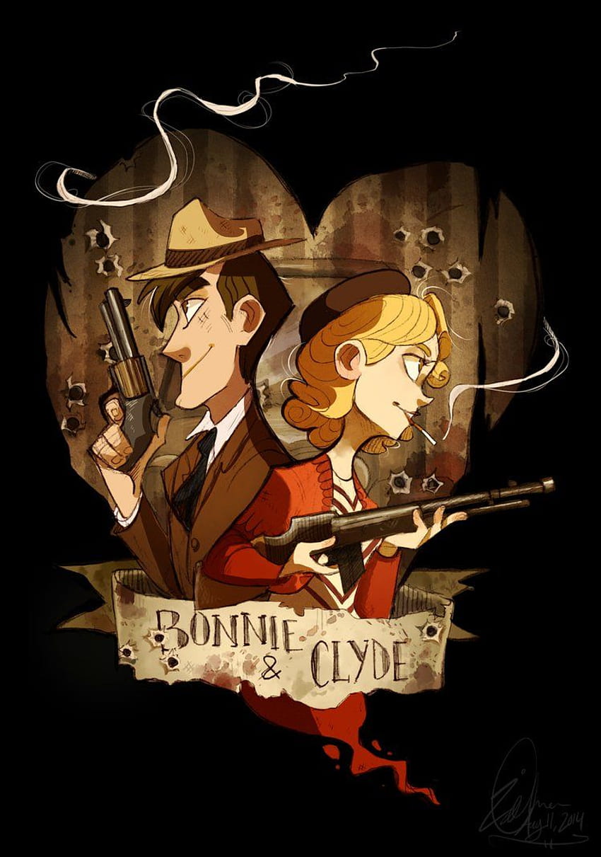 Bonnie y Clyde por FailTaco [] fondo de pantalla del teléfono