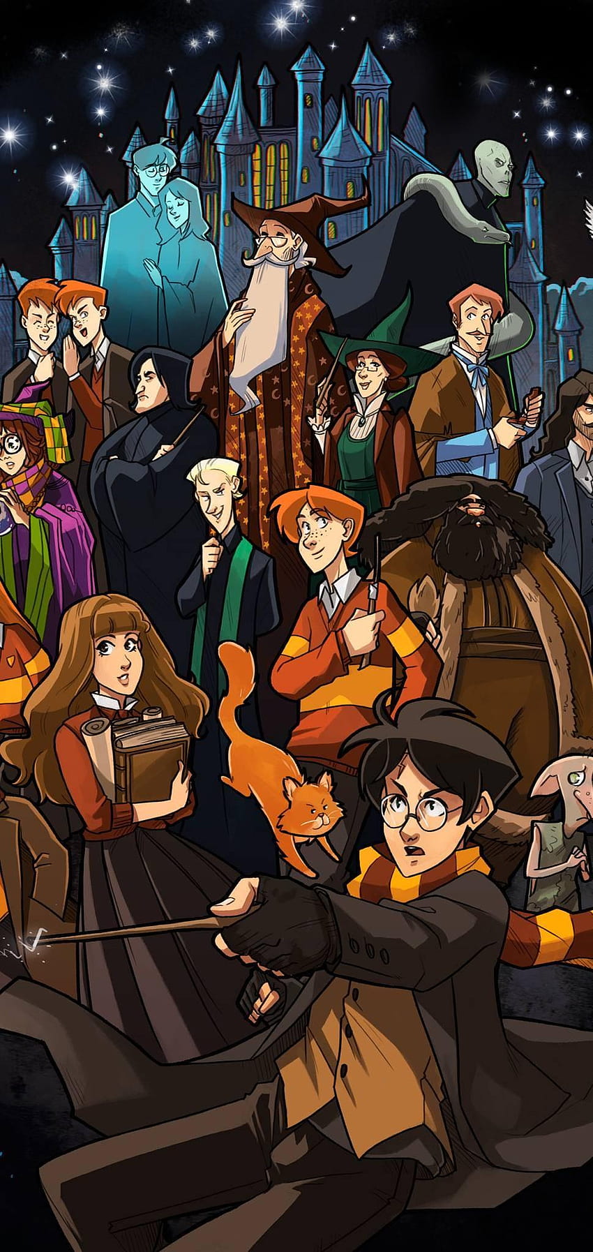 Harry Potter Anime, Ginny Weasley Cartoon HD phone wallpaper