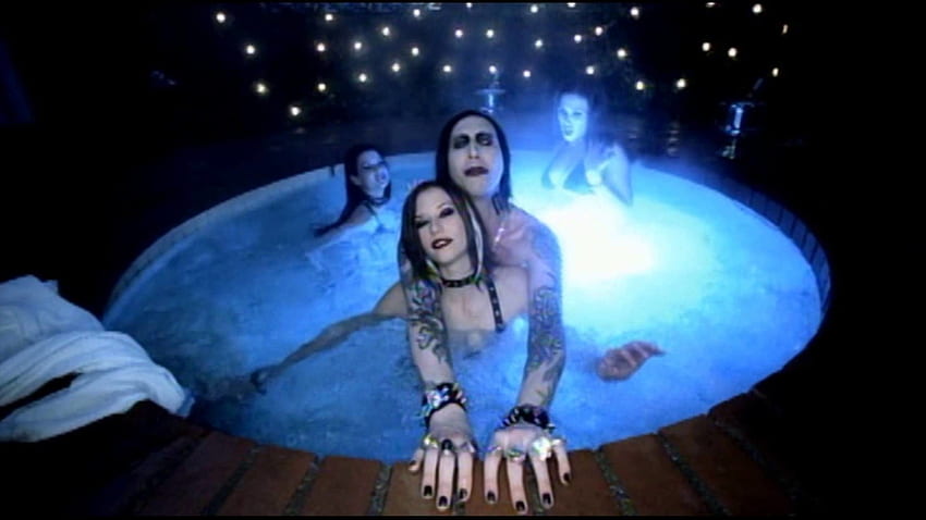 Marilyn Manson - Tainted Love Uncensored (The best quality on YouTube) HD wallpaper