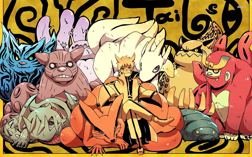 tailed beasts, naruto, beasts, tailed, ugly HD wallpaper