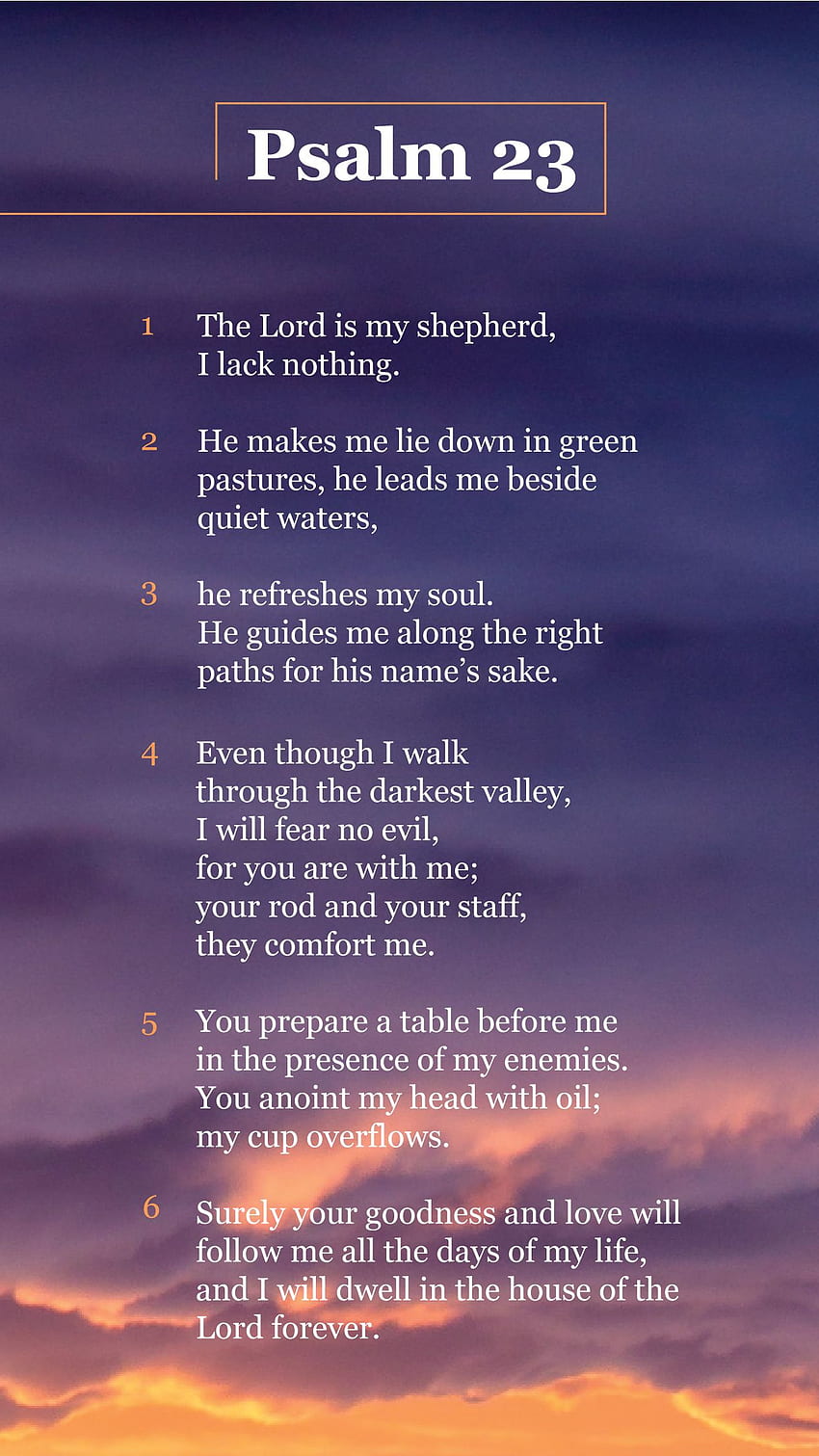 Scripture Template, Psalm 23 Poster | Zazzle
