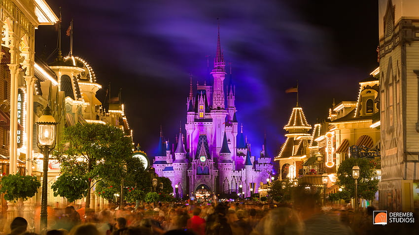Magic Kingdom Main Street Fine Art Shoot - Disney World, Cinderella Castle, Disney Castle Fireworks HD wallpaper