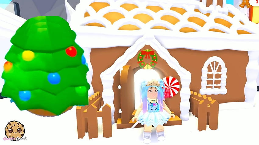Hatching Surprise Pets Christmas Mystery Eggs + Gingerbread House Let's Play Roblox Adopt Me, Cookie Swirl C HD wallpaper