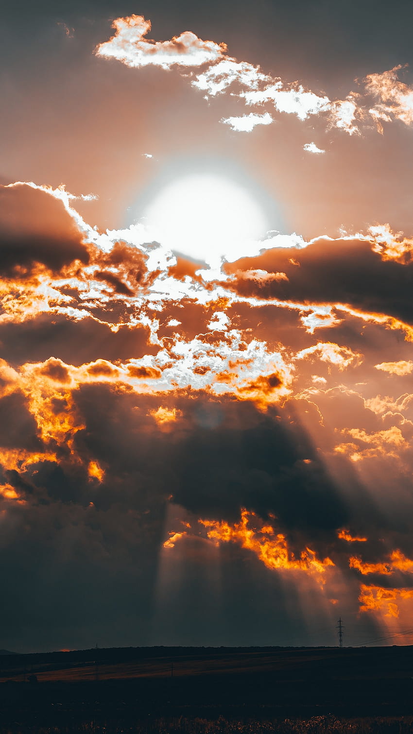 Clouds Sun Sunset - [], Sharp Sunset HD phone wallpaper