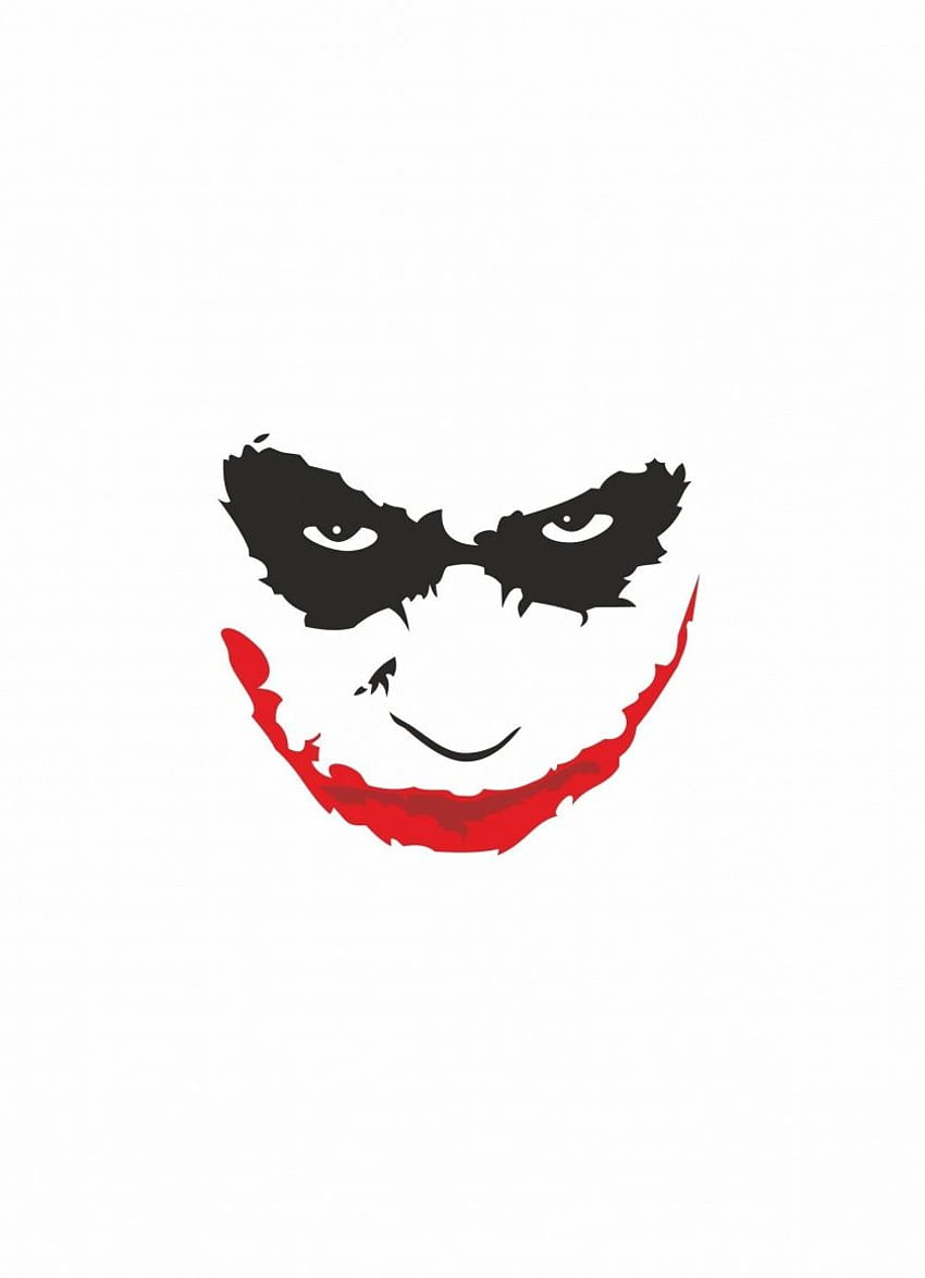 Joker S Face, Minimal,, Joker Minimalist HD phone wallpaper | Pxfuel