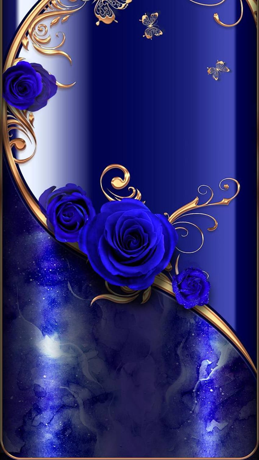 Ремикс Blue Rose, Blue Love HD тапет за телефон