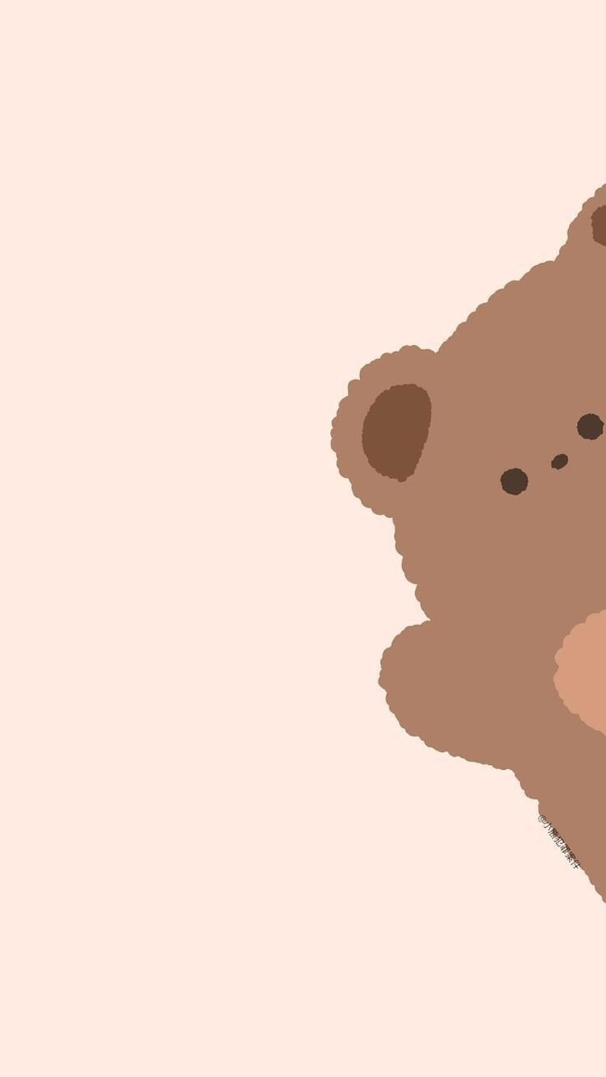 Cute Bear Discover more aesthetic background brown chibi iphone  in  2022 Cute cartoon HD phone wallpaper  Peakpx