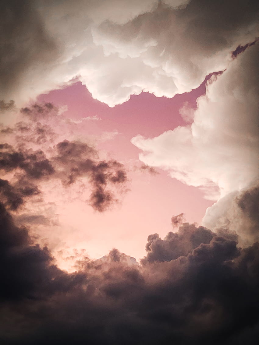 beautiful day, cloud, sky, magenta, ceu, goldenhour, nuvem, pordosol, sunset HD phone wallpaper