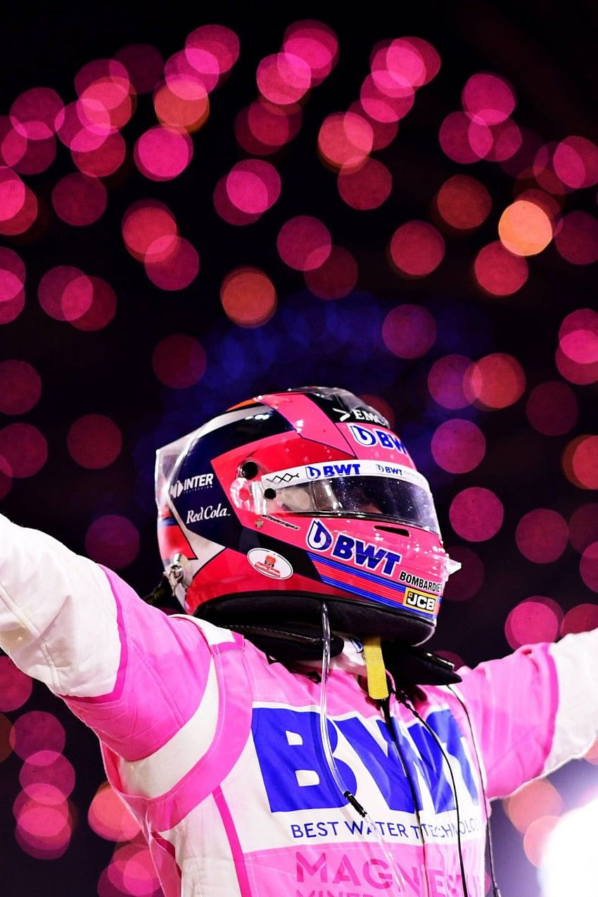 Sergio Perez mit Feuerwerk, Checo HD-Handy-Hintergrundbild
