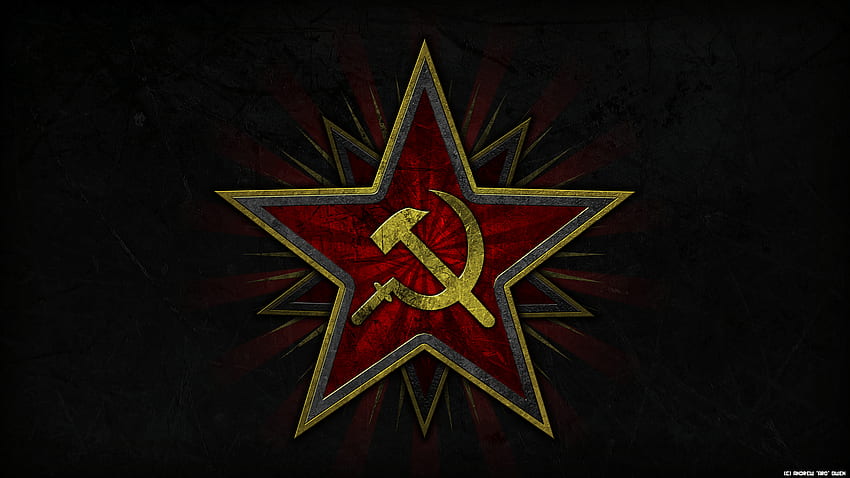 ソビエトのハンマーと鎌 高画質の壁紙