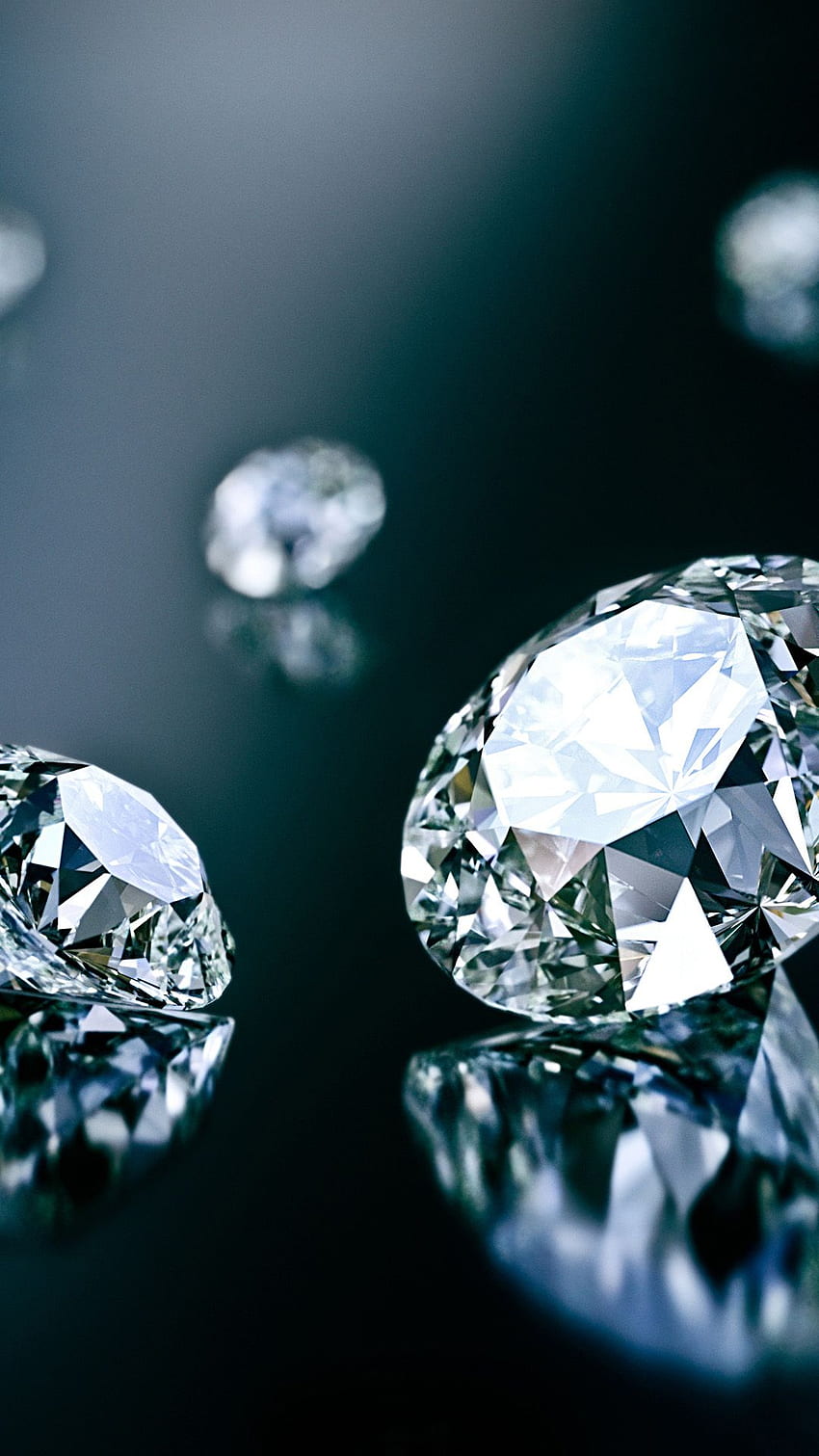 아름다운 다이아몬드 검은 배경 안드로이드 HD 전화 배경 화면
