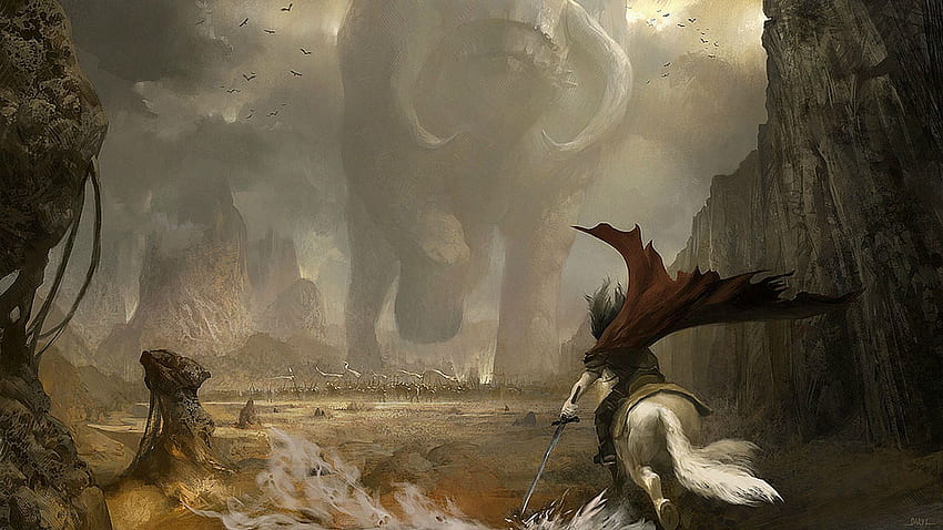 giant monster . Fantasy art, Concept art, Art, Epic Monster HD wallpaper