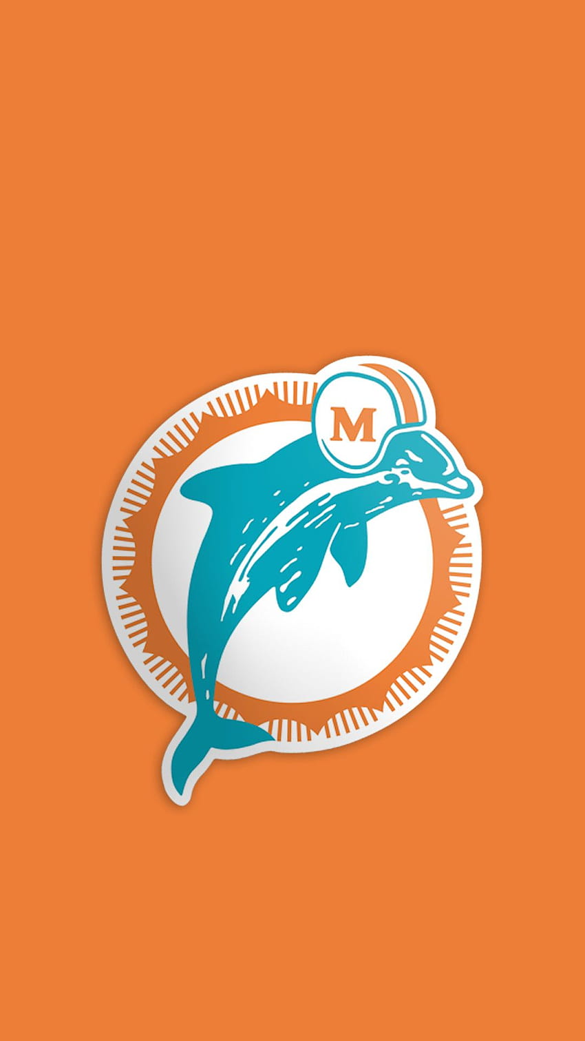 Miami Dolphins iPhone, rosa Delphin-Geist-Logo HD-Handy-Hintergrundbild