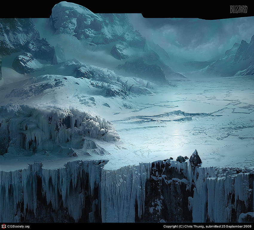 World of Warcraft, winter, snow, ice, mountain HD wallpaper