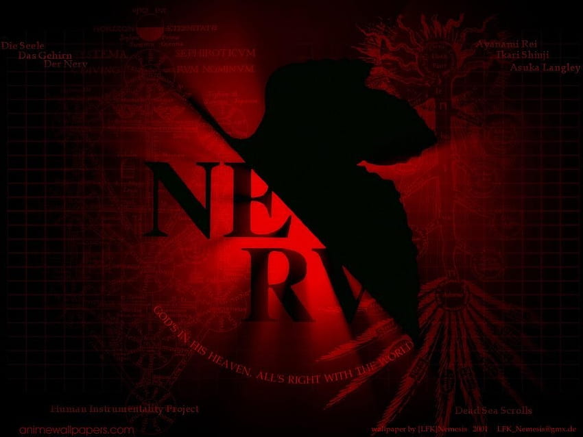 NERV Logo, nerv, evangelion, logo, eva fondo de pantalla
