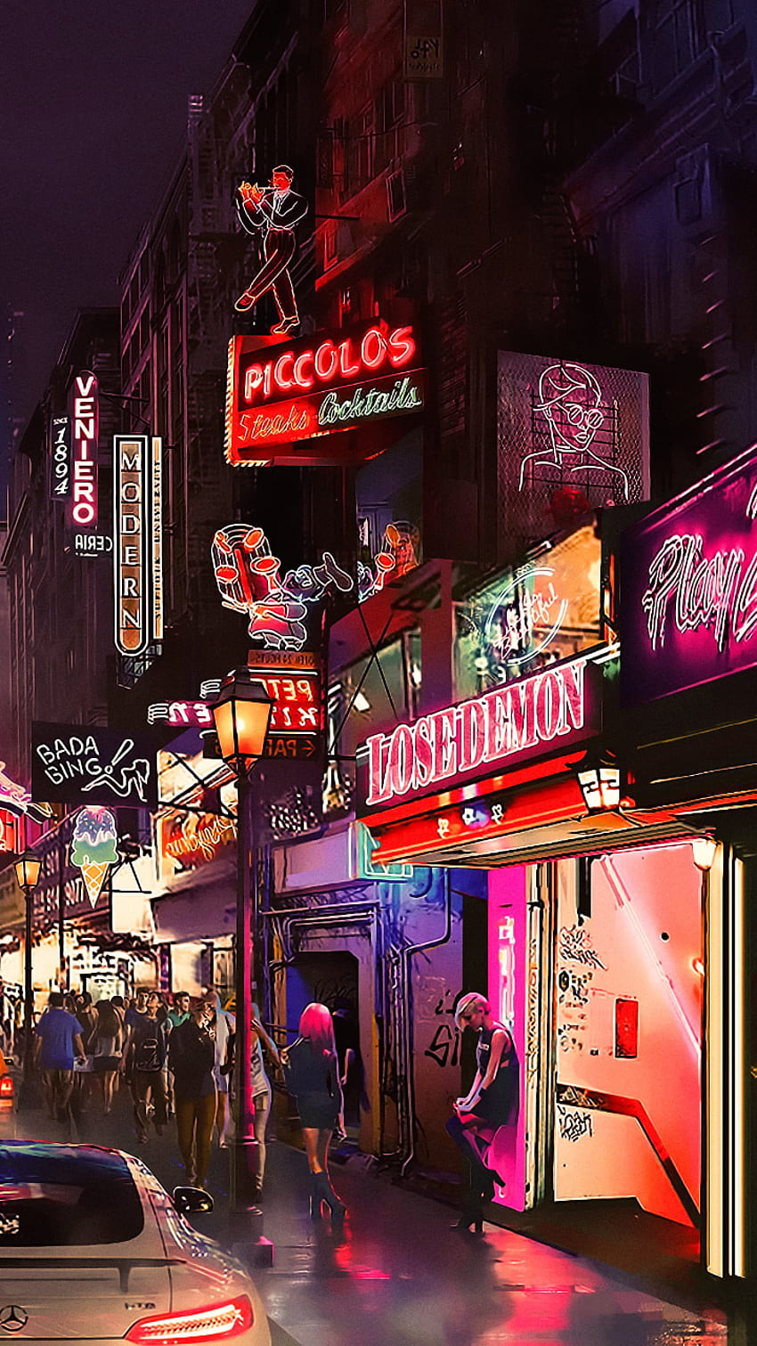 Bada Bing! - Cyberpunk City [1920x1080] : r/wallpaper