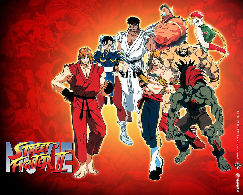 Streetfighter 2 - La película (sin cortes), Anime Street Fighter fondo de pantalla