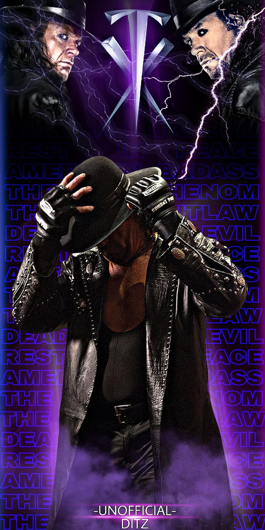 Undertaker iPhone - Niesamowity, WWE Undertaker Tapeta na telefon HD