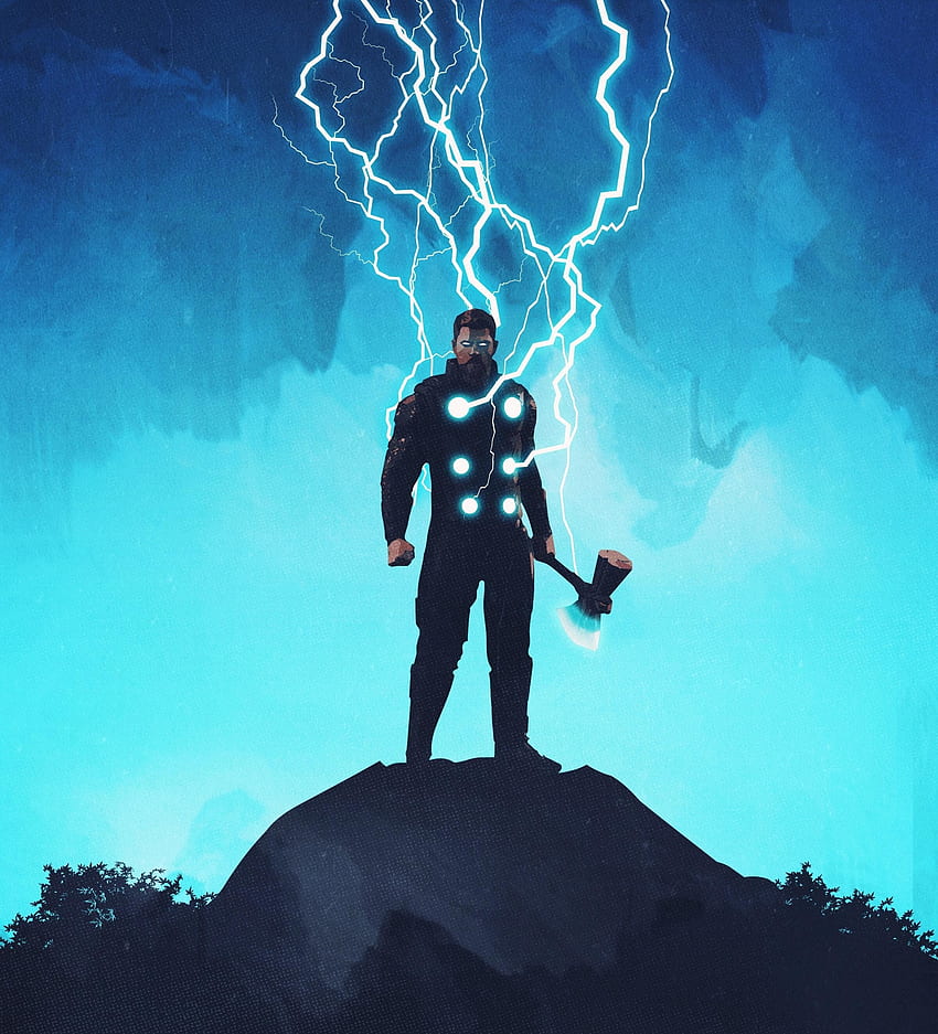 Thor, obras de arte, deus do raio Papel de parede de celular HD