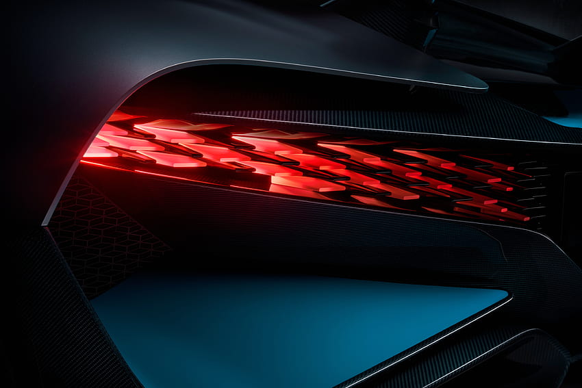 LED tail lights, Bugatti Divo HD wallpaper
