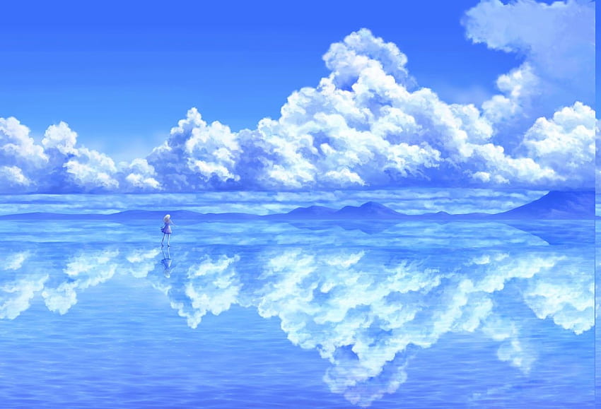 Anime Scenery, Ocean Anime HD wallpaper