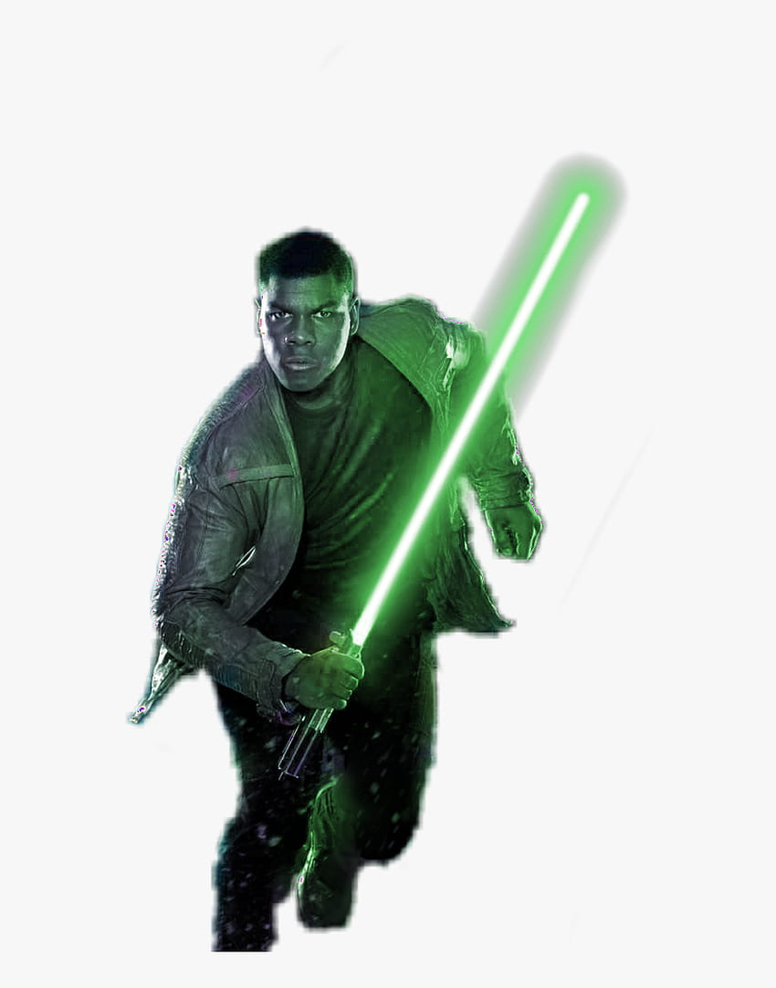 Зелен светлинен меч Png - Finn Star Wars , Прозрачен Png - kindpng HD тапет за телефон
