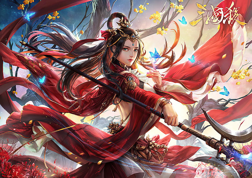 Asian Girl Queen , Artist, , , Background, and, Queen Anime HD ...