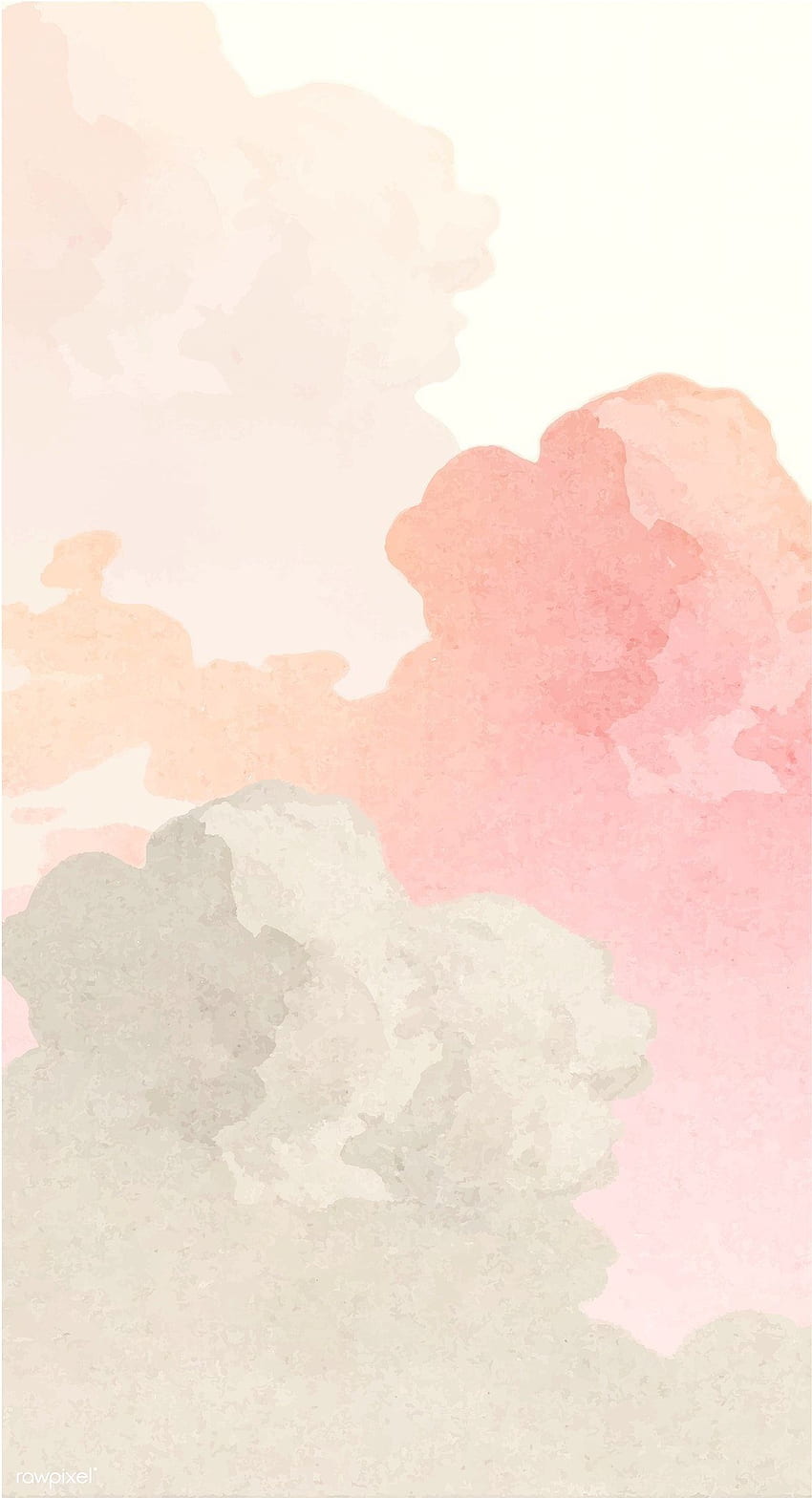 Sara on BACKGROUND. Pink clouds , Watercolor , Cloud , Watercolor Clouds HD phone wallpaper