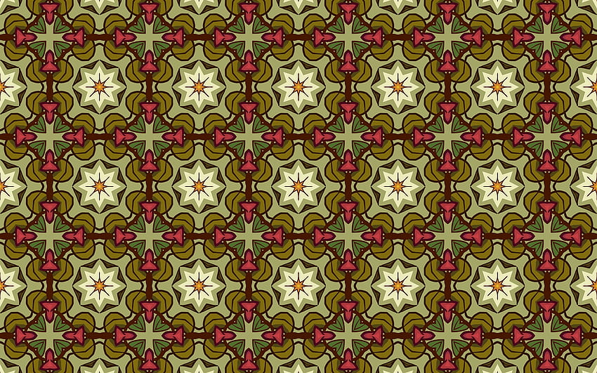 Pattern, vector, flowers, repetitive HD wallpaper