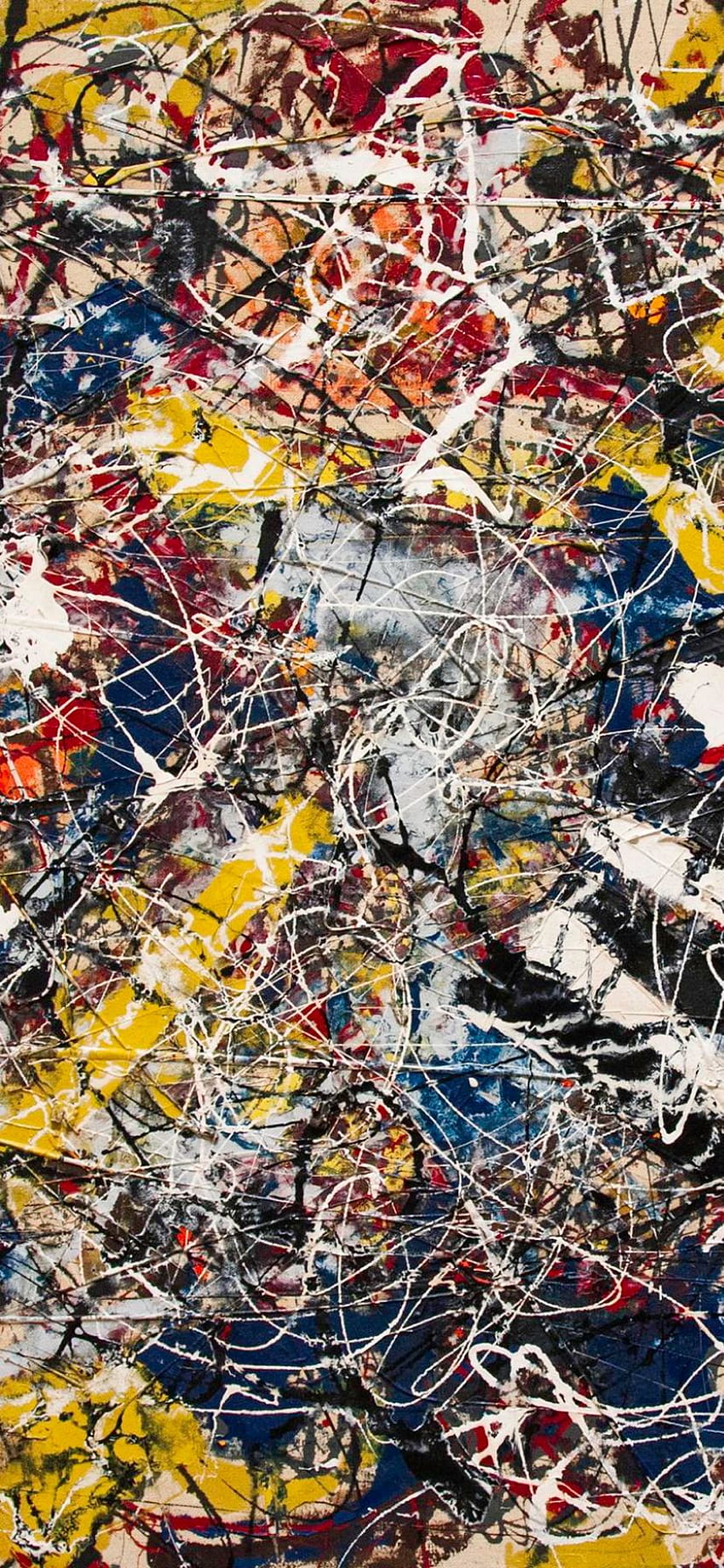 Nomor 17A, Lukisan Jackson Pollock wallpaper ponsel HD