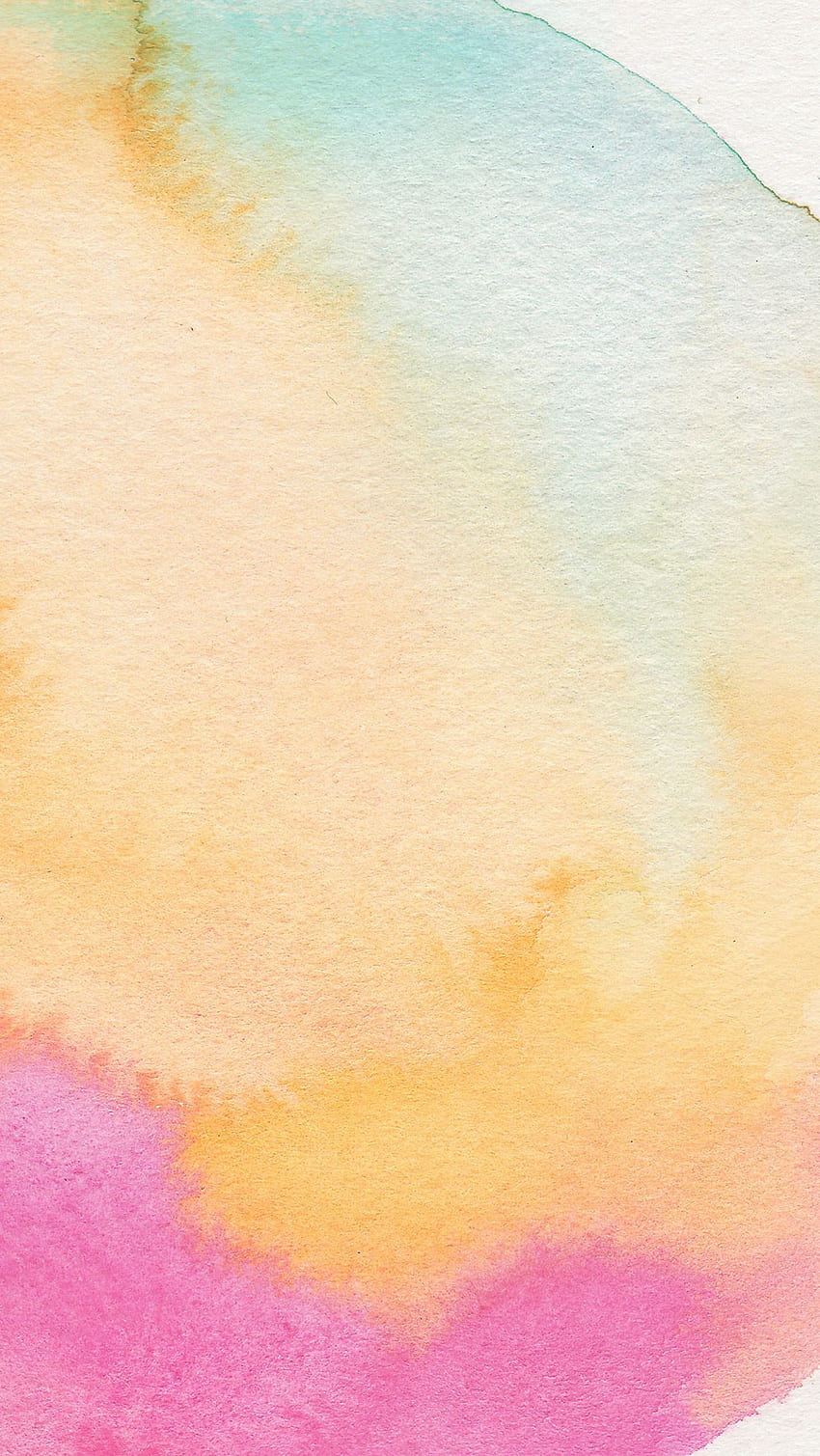 iPhone . Yellow, Pink, Peach, Watercolor paint, Pattern, Yellow Ombre HD phone wallpaper