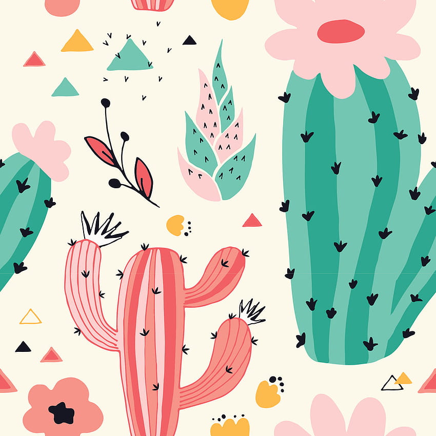 Desert Colours Cactus Messico Sabbia Botanico Rimovibile – WallaWall, Mexico Cactus Sfondo del telefono HD