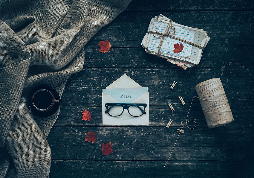 Letters, Glasses, Spectacles, Envelope HD wallpaper