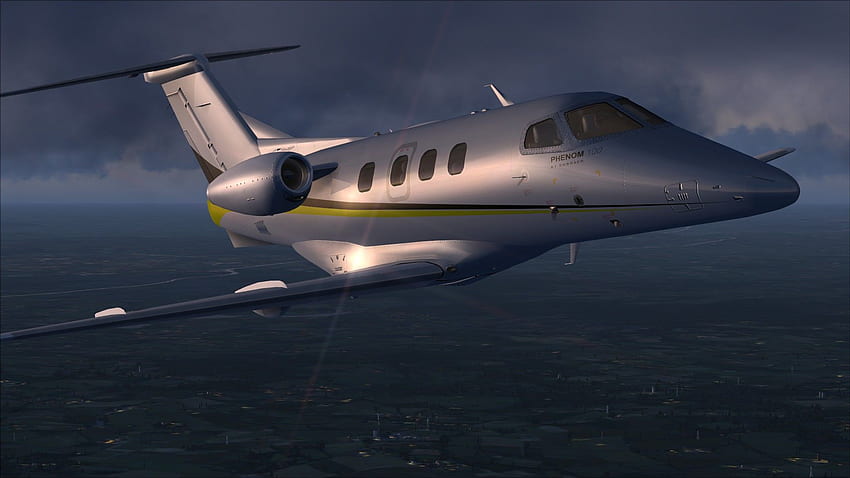 Embraer Phenom 100 na niebie i - Tapeta HD