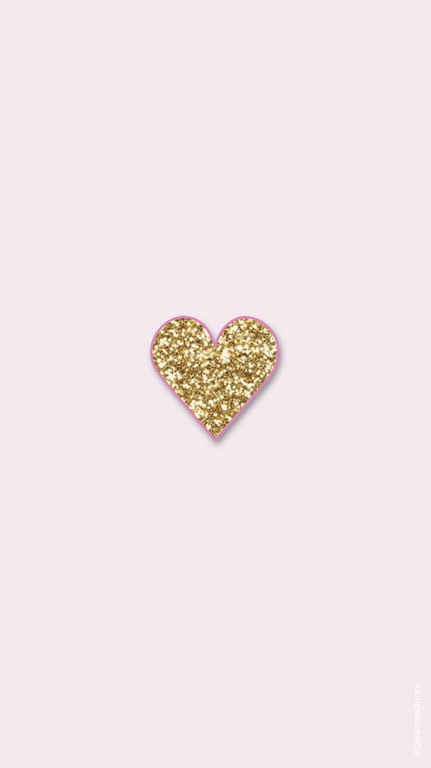 Rose Gold Heart HD phone wallpaper