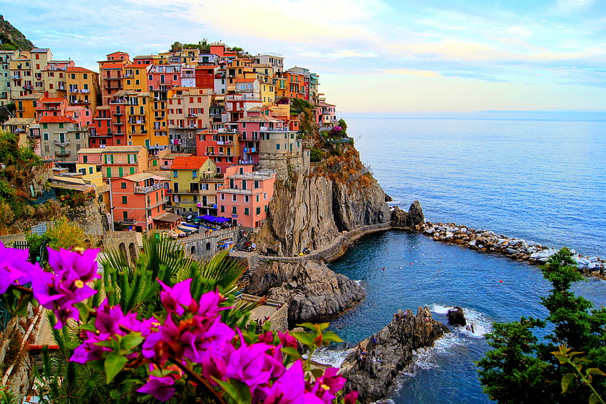 베르나자, 이탈리아 방문해야 할 아름다운 장소, 가장 아름다운 장소, 여행지, Vernazza Cinque Terre Italy HD 월페이퍼