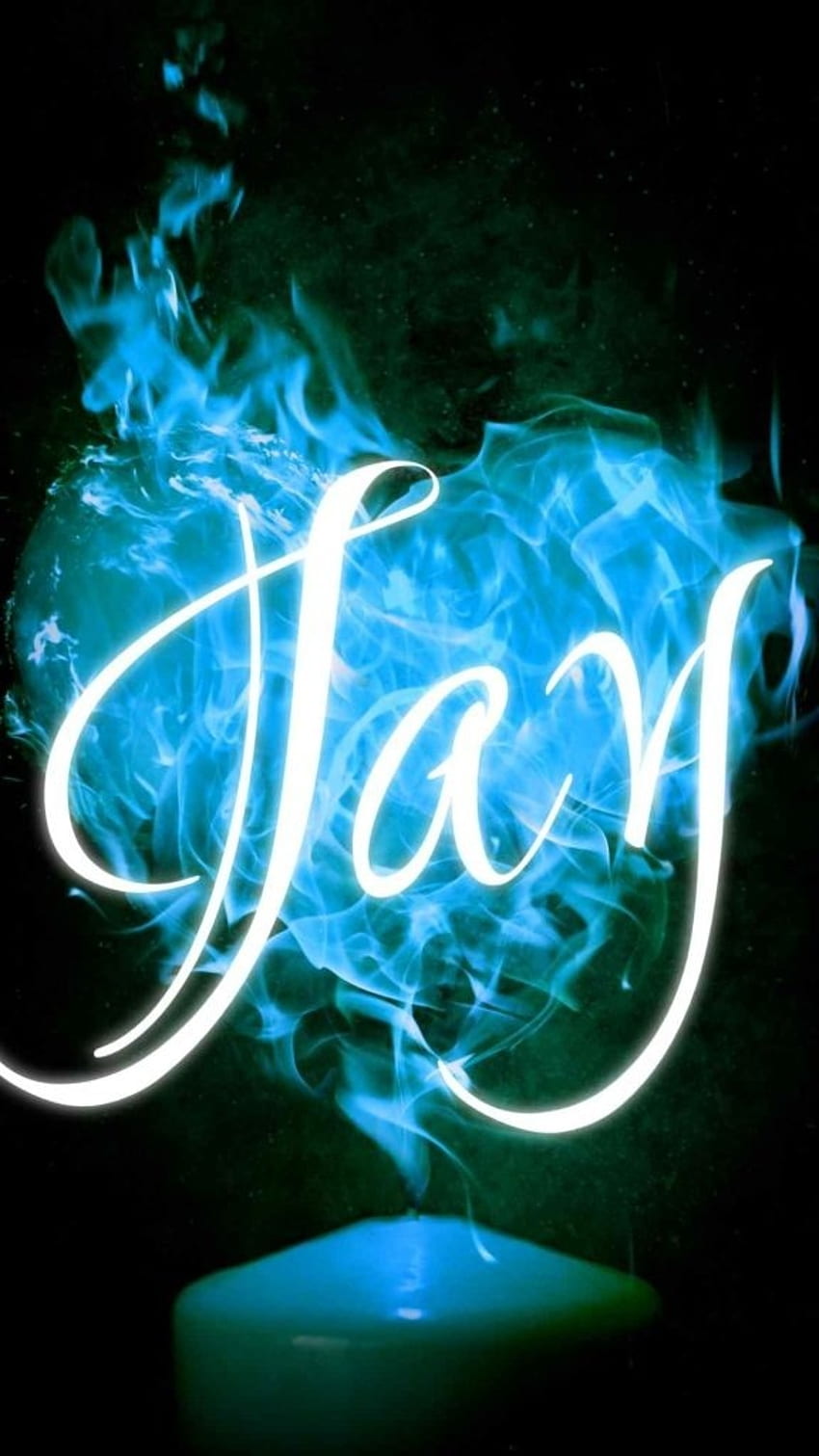 J Name, Blue Heart, jay HD phone wallpaper
