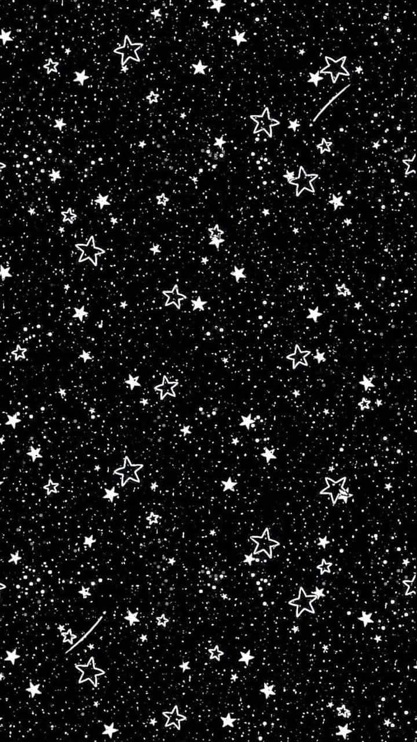 Stars City black star white HD phone wallpaper  Peakpx