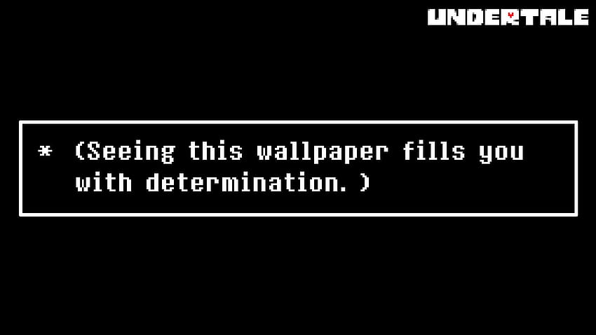Undertale Computer, Determination HD wallpaper