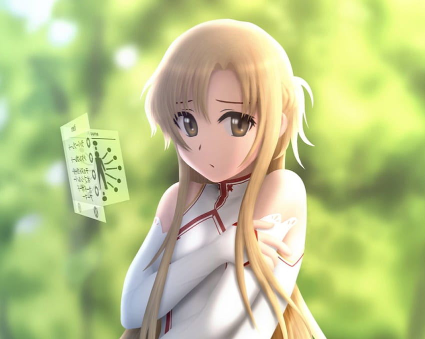 Yuuki Asuna, blonde, precious, sword art online, magical, maiden, blonde hair, adorable, female, sweet, ribbon, gorgeous, hot, girl, adore, amour, woman, kawaii, anime girl, plant, anime, pretty, brown hair, lovely, sublime, cute, berry, dress, long hair, beauty, lady, angelic, brown eyes, magic, divine, asuna, beautiful, exquisite, women, gown HD wallpaper