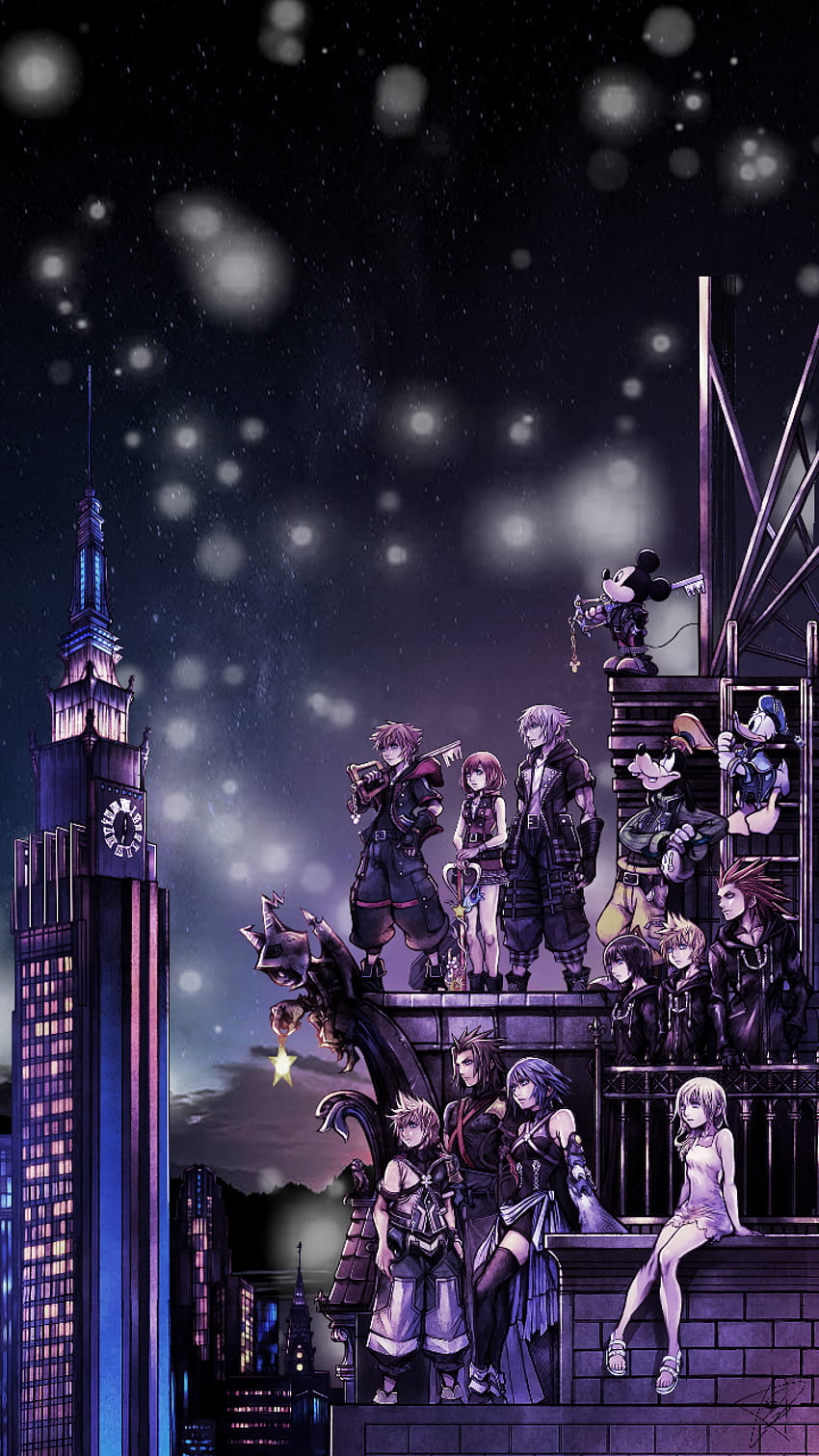 MediaCover art edit- phone made by my friend in anticipation of KH3, that i thought you guys would love just as much : KingdomHearts HD phone wallpaper