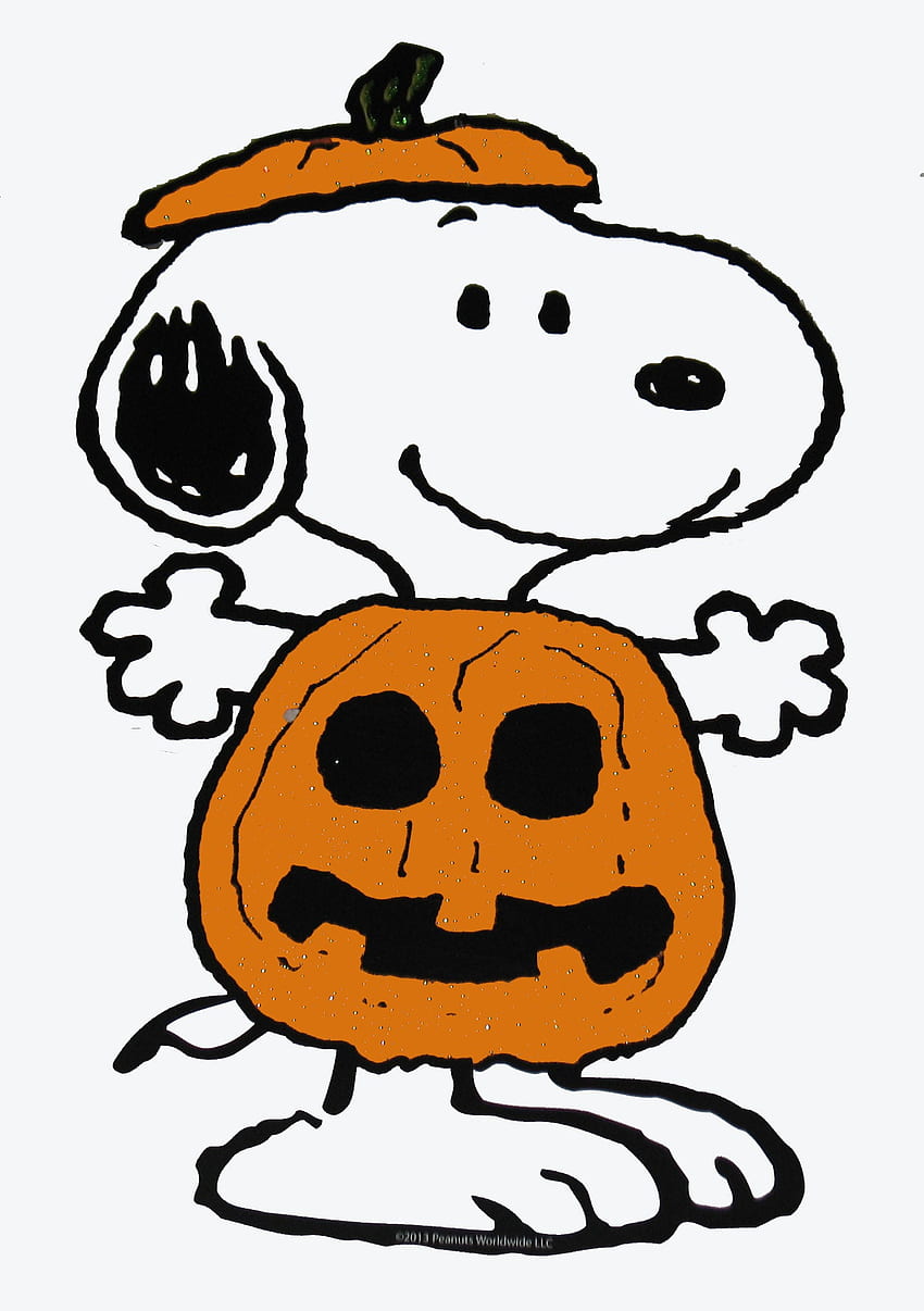 Peanuts Gang Sparkling Halloween Die Cut Dekoracje ścienne Snoopy, Peanuts Halloween iPhone Tapeta na telefon HD