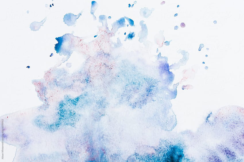 Purple And Blue Abstract Watercolor Background, Soft Watercolor HD wallpaper
