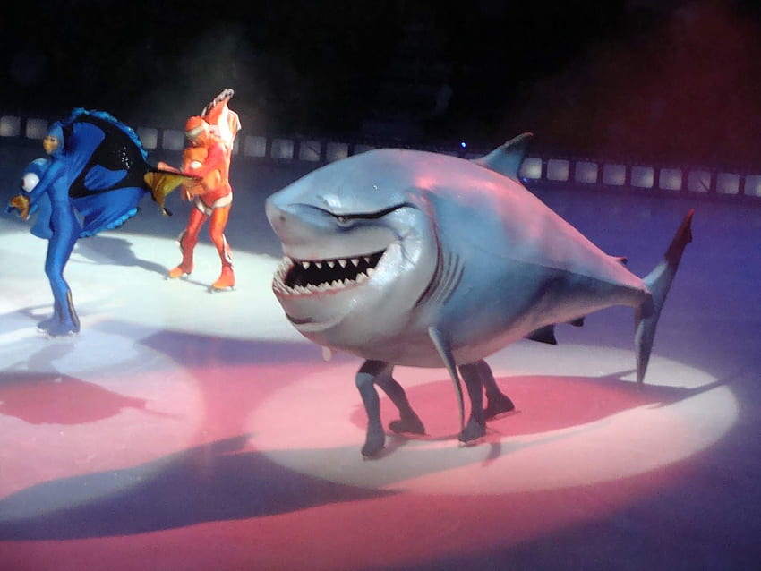 Bruce the Shark On Ice, Finding Nemo Shark HD wallpaper