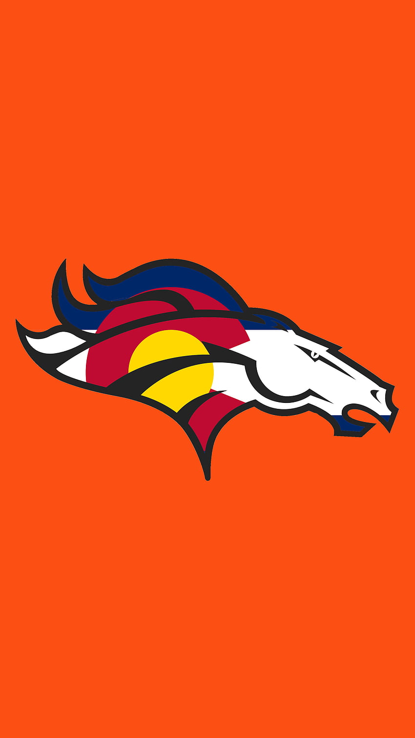 denver broncos , czcionka, logo, ilustracja, flaga - Użyj, Cool Broncos Tapeta na telefon HD