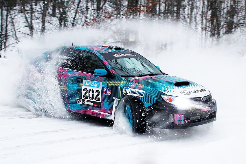 subaru impreza rally machine drift winter snow, WRX Rally HD wallpaper