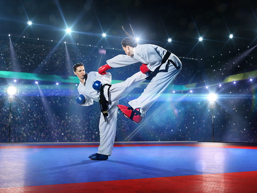 Premium Photo  Training on karatedo background image with space for text  all in the same shape and faces are hidden in the dark what makes people  the same beyond recognition for