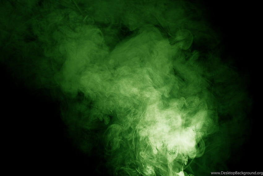 Fumée Verte, Fumée De Texture, Fond De Texture De Fumée Verte. Fond, Fumée Vert Néon Fond d'écran HD