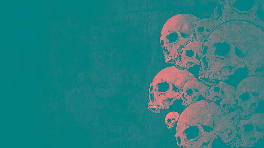 Calaveras - Skull Red,, Pastel Skull HD wallpaper