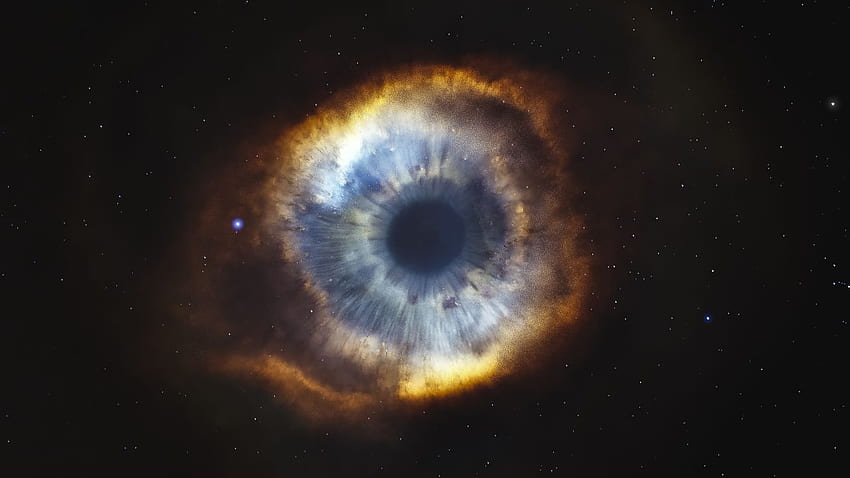 Helix Nebula, Starry sky, Eye, Stars, Galaxy, Deep HD wallpaper